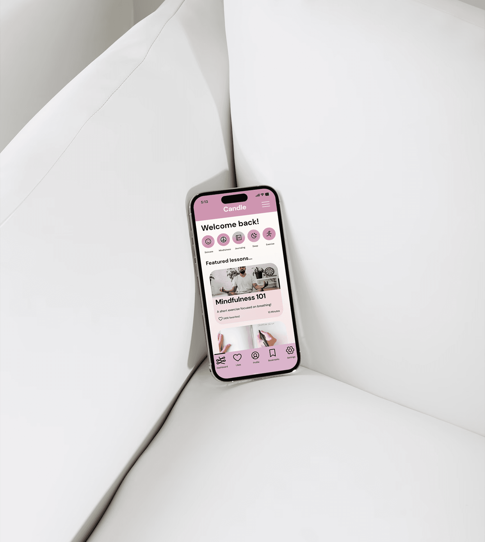 Candle app preview screen