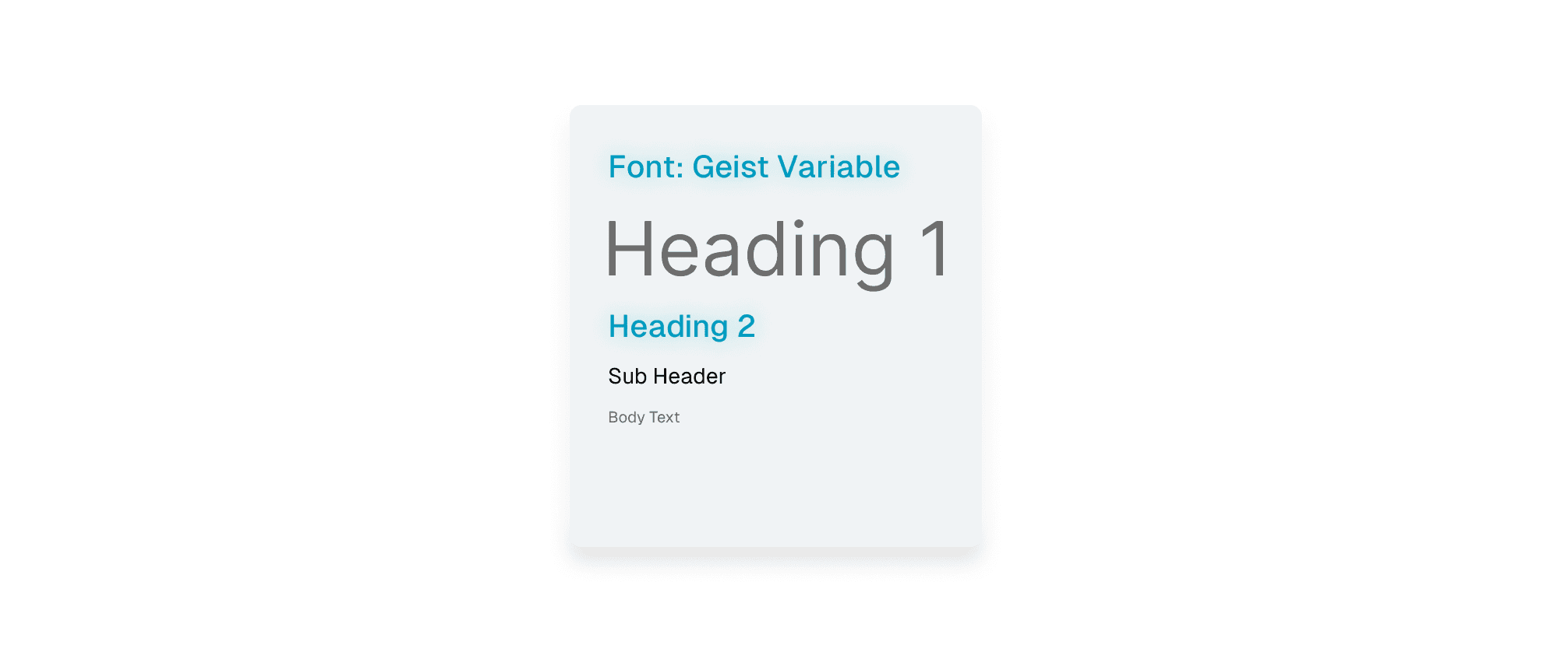Nucleus typography specimen, Geist