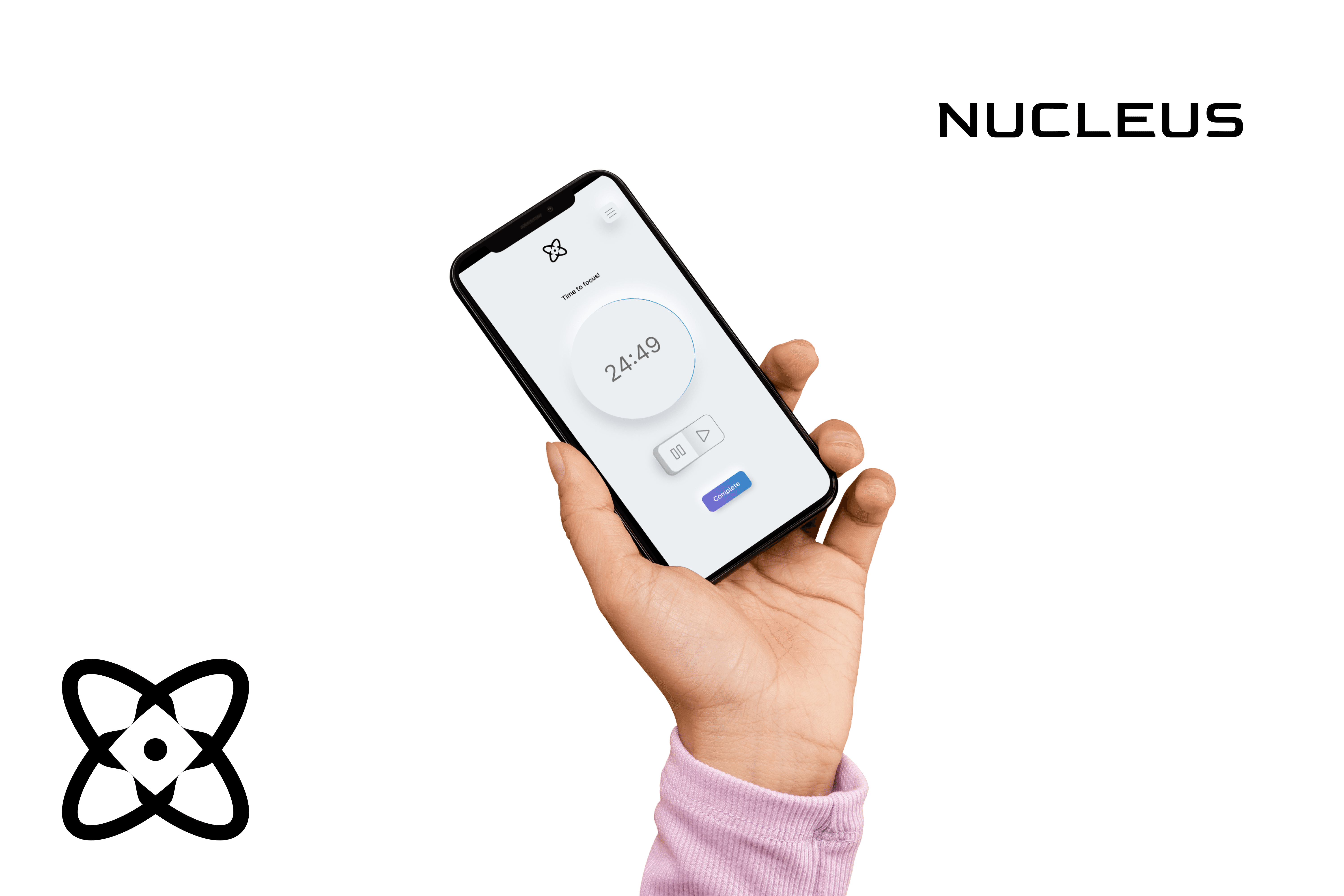 Nucleus app hero screens